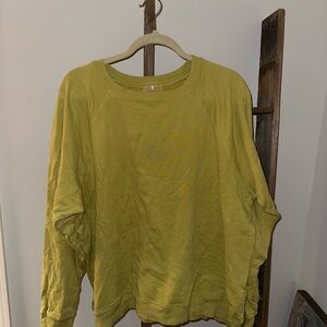 Free people movement Lime Green Sweatshirt